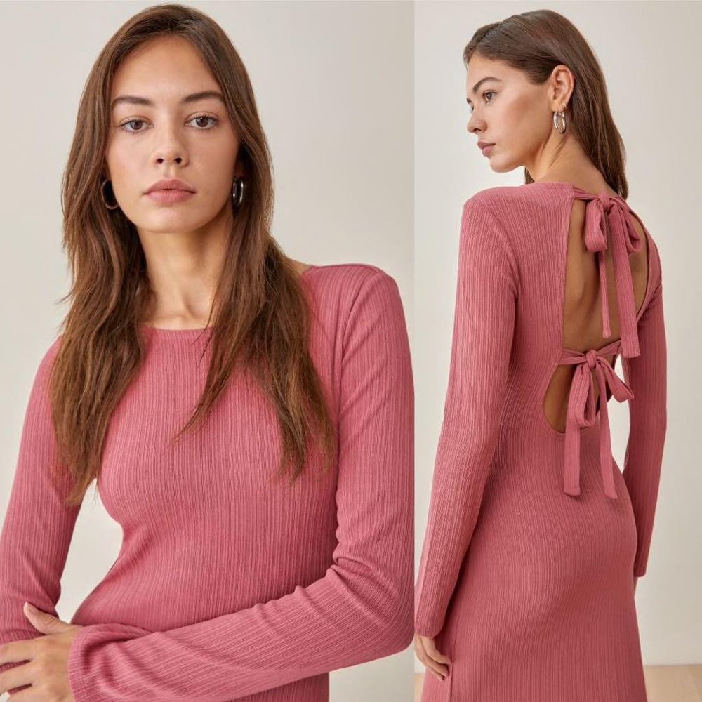 NWT REFORMATION BENEDICT DRESS RUST